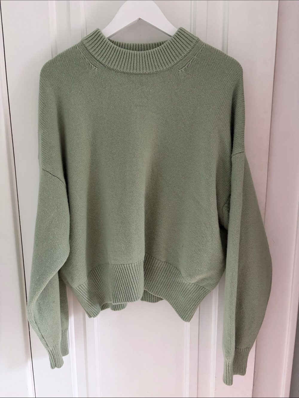 Madewell • Mint Wool Cashmere Knit Sweater (Size XL)